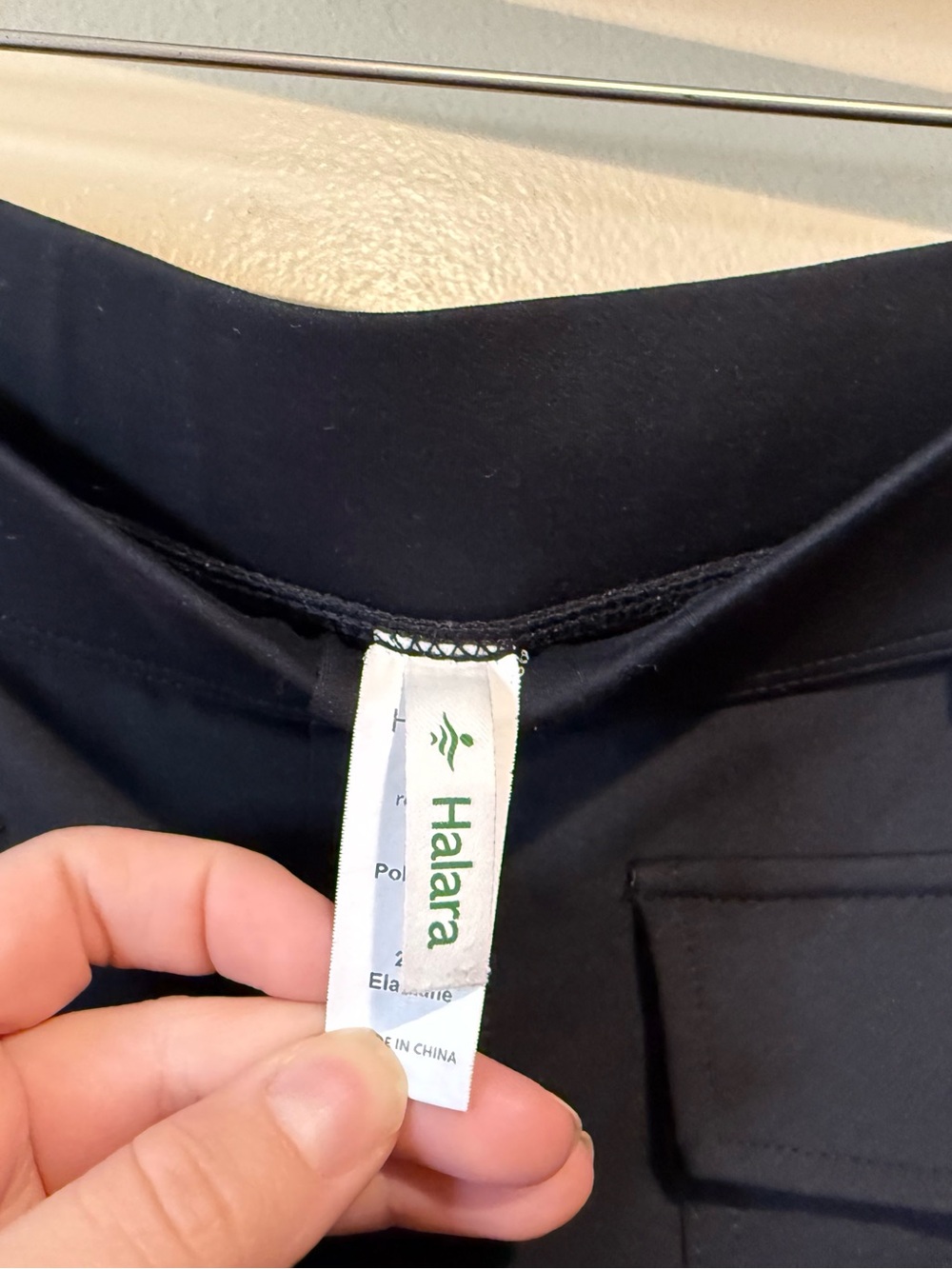 Halara High Waisted Button Pocket Wide Leg Work Pants - Picture 6 of 7